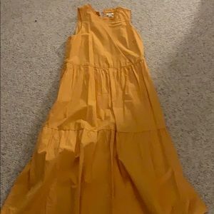 jcrew cotton tiered dress